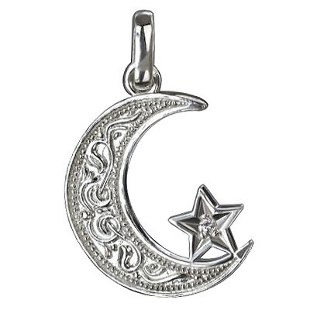 muçulmanos amuletos de boa sorte crescente